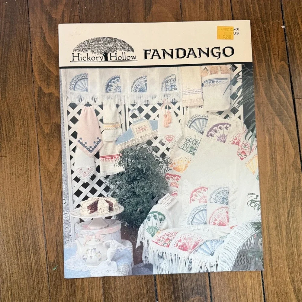 Cross Stitch Patterns Lot 2 Hickory‎ Hollow Fandango Crochet Country Afghans VTG